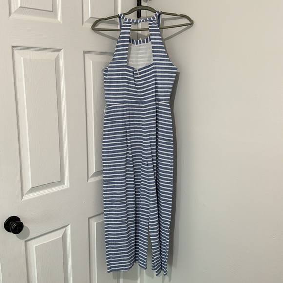 1901 Jumpsuit; blue and white stripes - Picture 2 of 3
